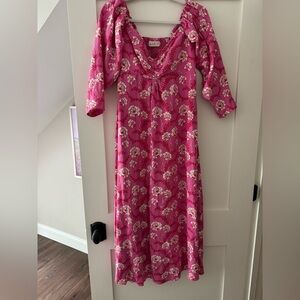 A.L.C. Vibrant Pink Floral Dress